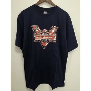 Harley Davidson Mens XL Tee Shirt  V Twin Engine Harley Logo Motorcycle Riders